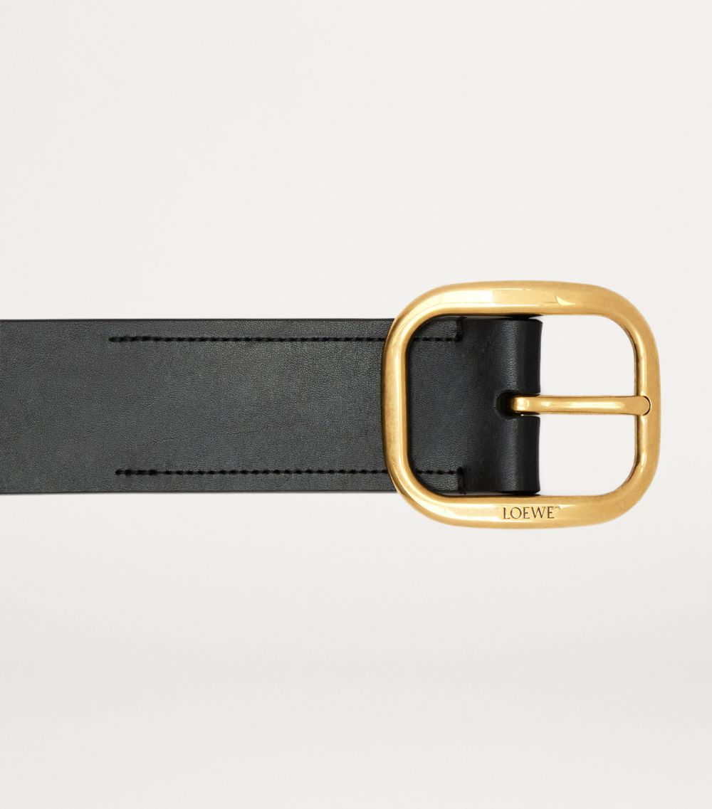 Loewe Loewe Leather Rounded-Rectangle Belt