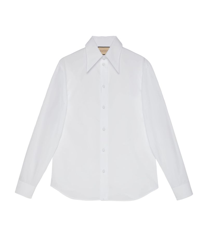 Gucci Gucci Cotton Point-Collar Shirt