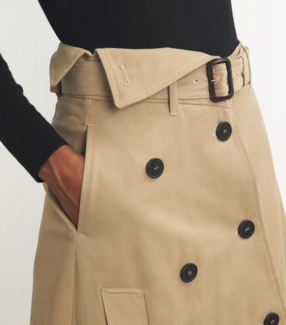 Weekend Max Mara Weekend Max Mara Asymmetric Trench Midi Skirt