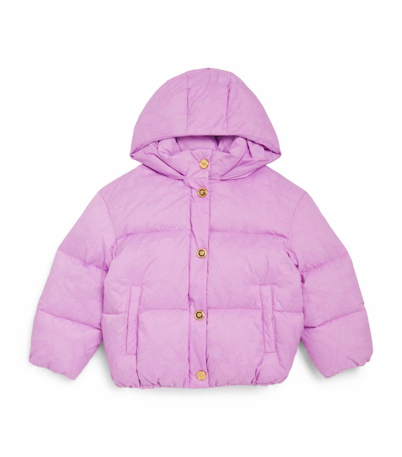 Young Versace Versace Kids Down Barocco Coat (4-14 Years)