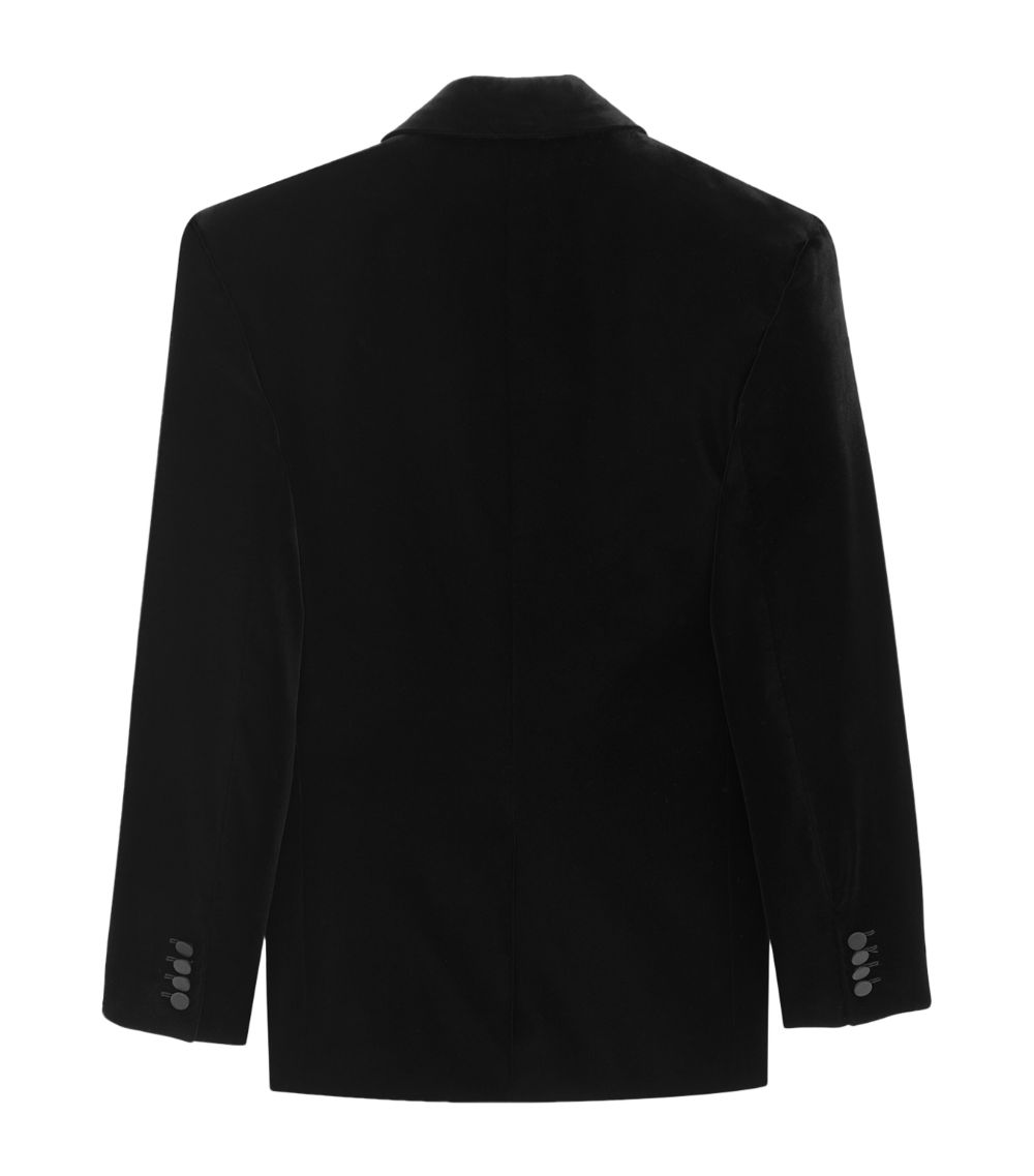 Saint Laurent Saint Laurent Velvet Double-Breasted Blazer