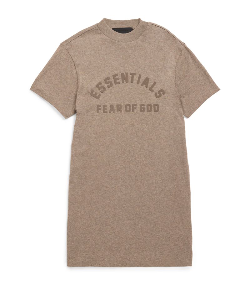 Fear Of God Essentials Kids Fear Of God Essentials Kids Cotton-Blend Logo Dress (2-16 Years)