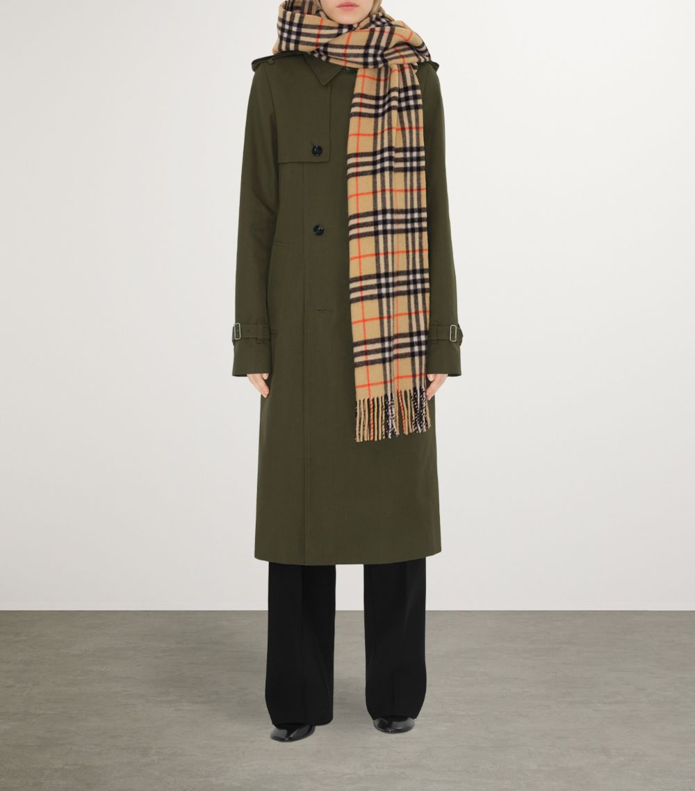 Burberry Burberry Cashmere Check Hooded Scarf