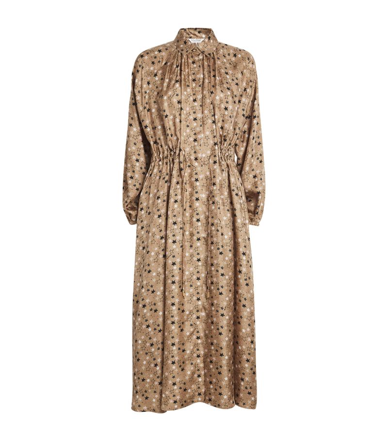 Max Mara Max Mara Silk Star Print Dress