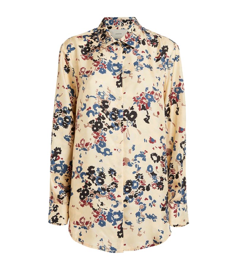Asceno Asceno Silk Floral London Shirt