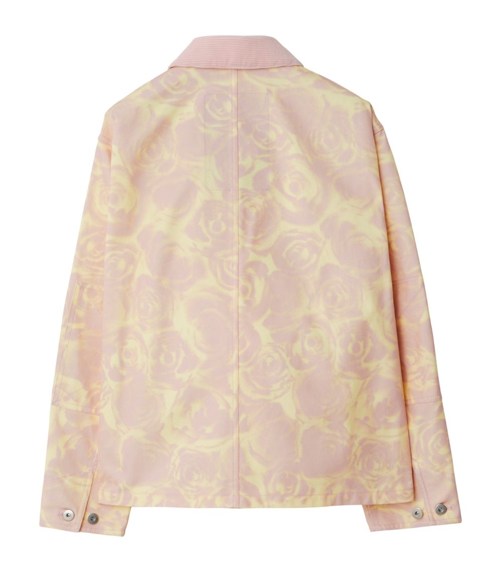 Burberry Burberry Cotton Rose Print Jacket