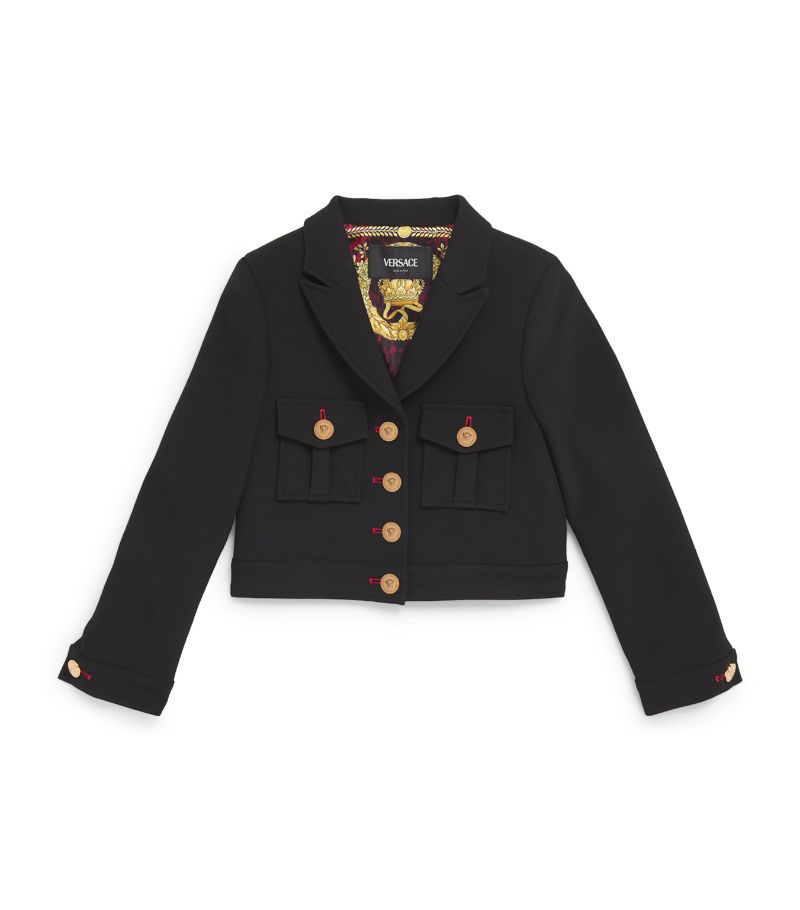 Young Versace Versace Kids Cropped Single-Breasted Blazer (6-14 Years)