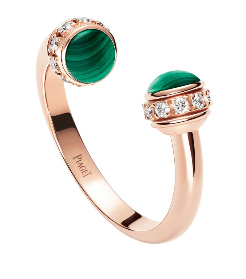 Piaget Piaget Rose Gold, Diamond And Malachite Possession Ring