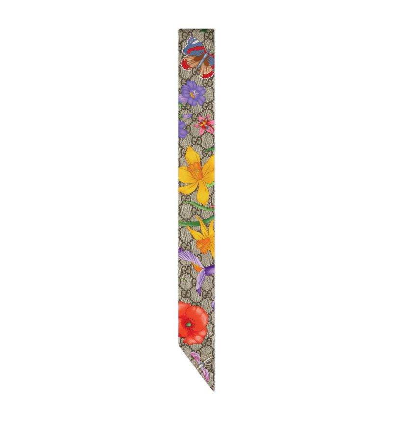 Gucci Gucci Silk Gg Flora Neck Tie