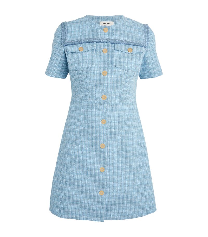  Sandro Tweed Mini Dress