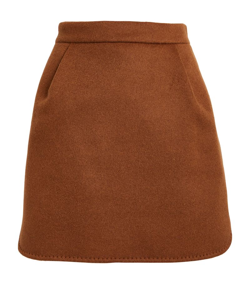 Max Mara Max Mara Camel Hair Mini Skirt