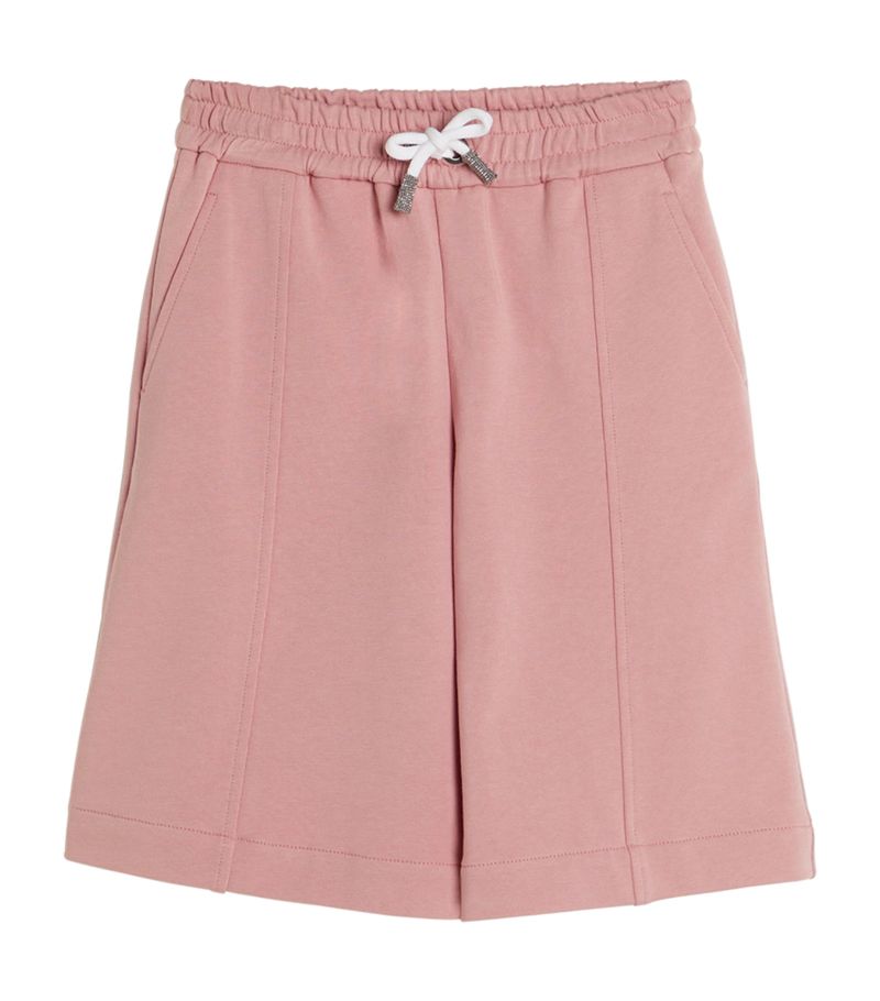 Brunello Cucinelli Kids Brunello Cucinelli Kids Terry Cotton Drawstring Shorts (4-12 Years)