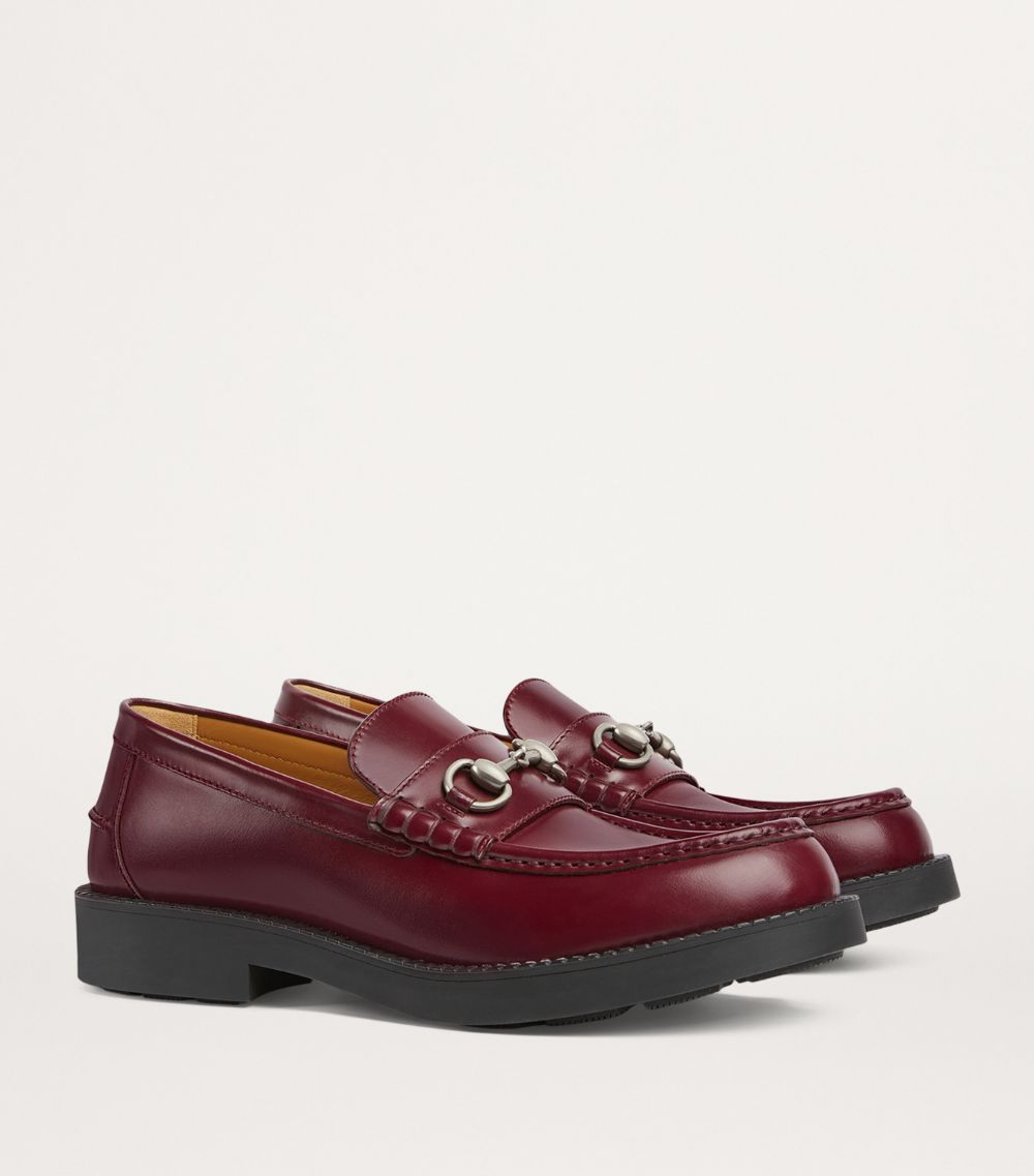 Gucci Gucci Leather Horsebit Loafers