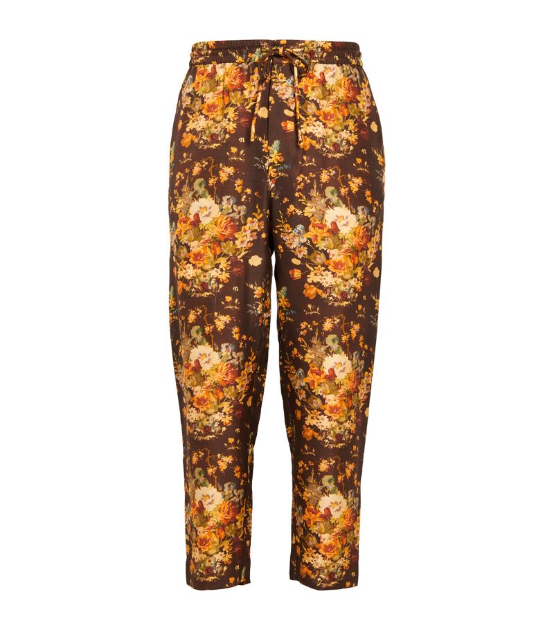 Nanushka Nanushka Silk Floral Trousers