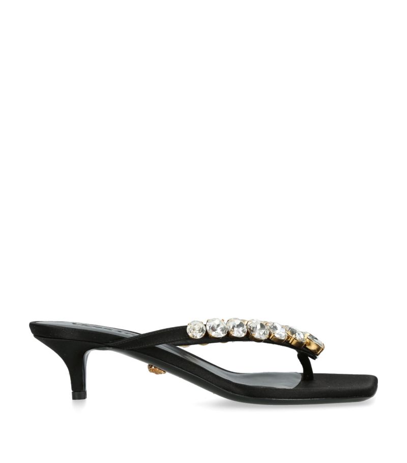 Versace Versace Leather Embellished Sandals 45