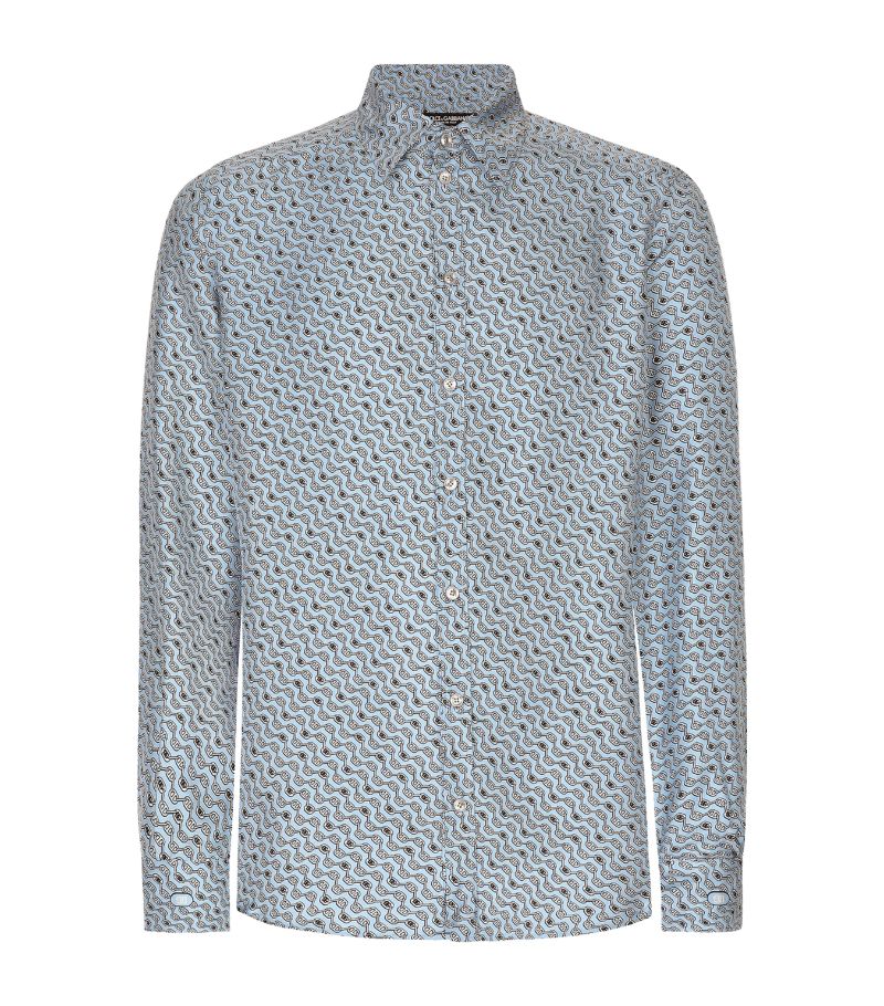 Dolce & Gabbana Dolce & Gabbana Silk Chain Print Shirt