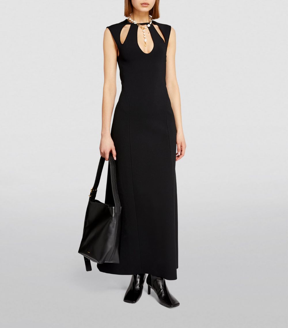 Jil Sander Jil Sander Cut-Out-Detail Maxi Dress