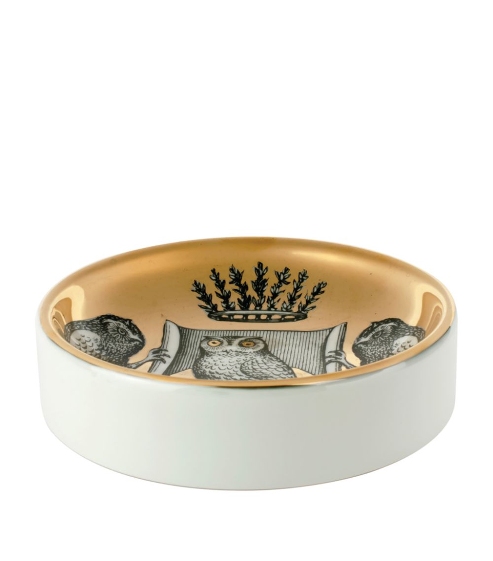 Fornasetti Fornasetti Stemma Di Civette Ashtray