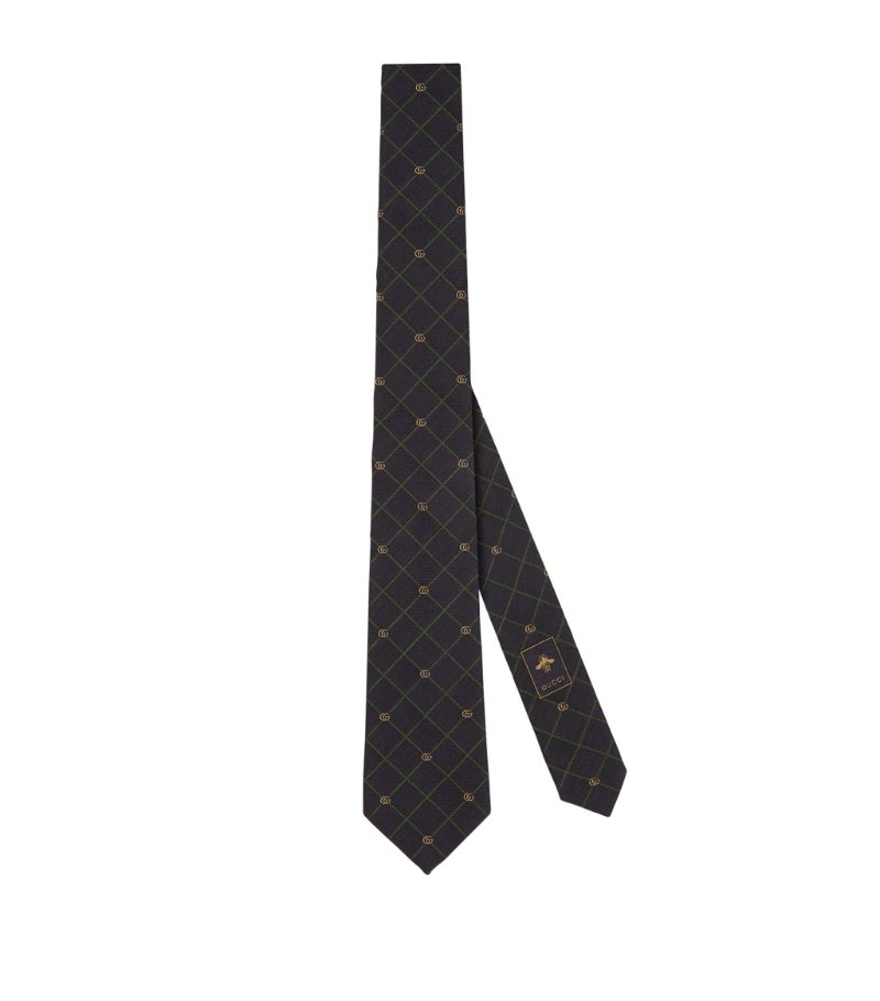 Gucci Gucci Silk Double G Tie