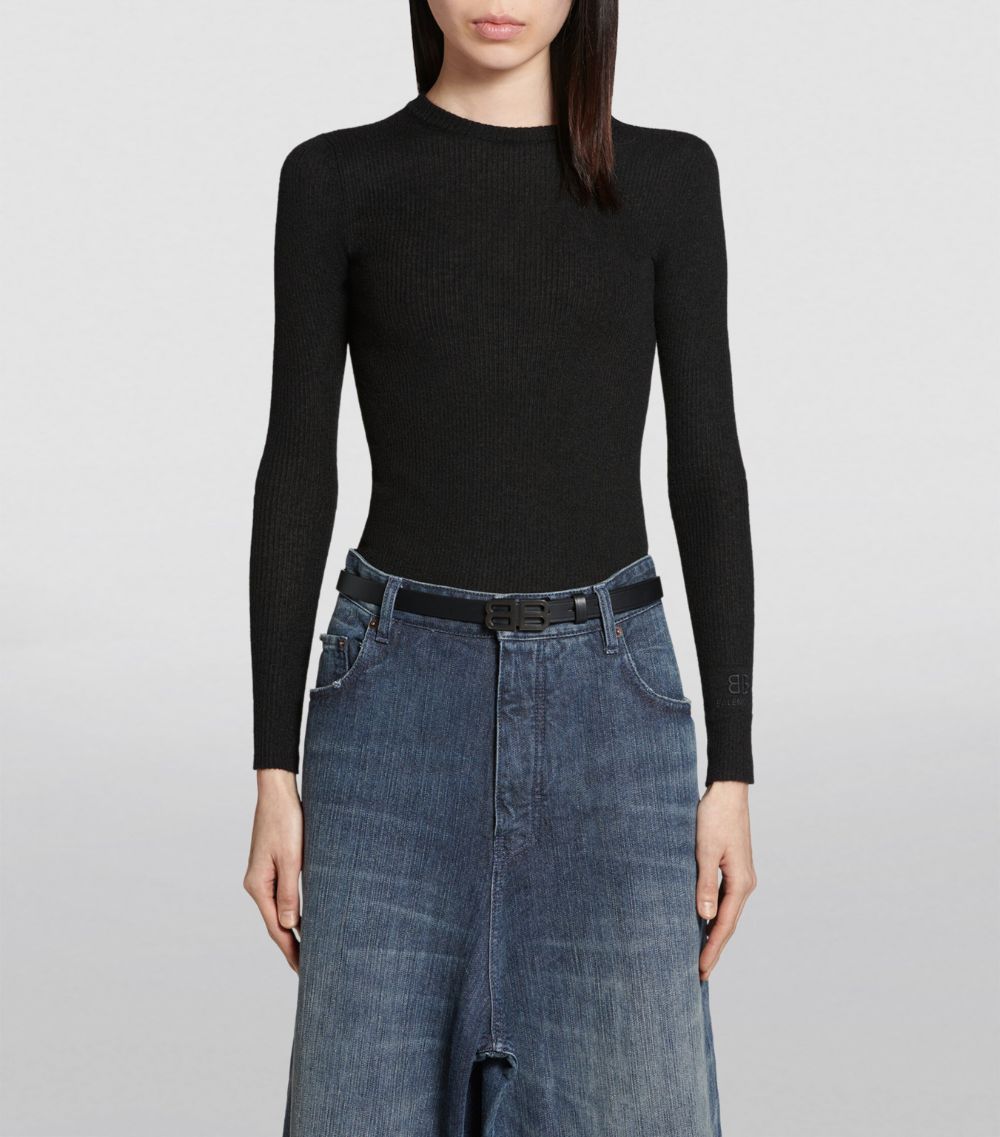 Balenciaga Balenciaga Bb Hourglass Thin Belt