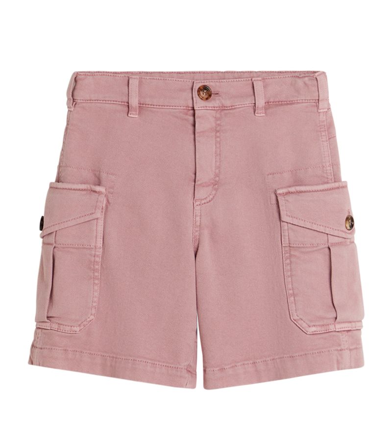 Brunello Cucinelli Kids Brunello Cucinelli Kids Cotton Denim Bermuda Shorts (4-12 Years)