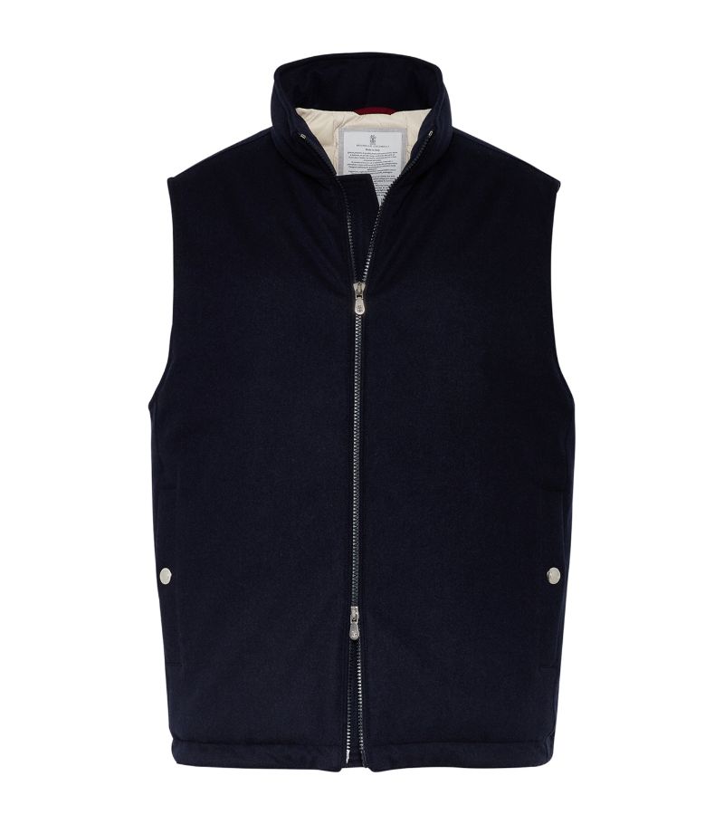 Brunello Cucinelli Brunello Cucinelli Wool Goose-Down Gilet