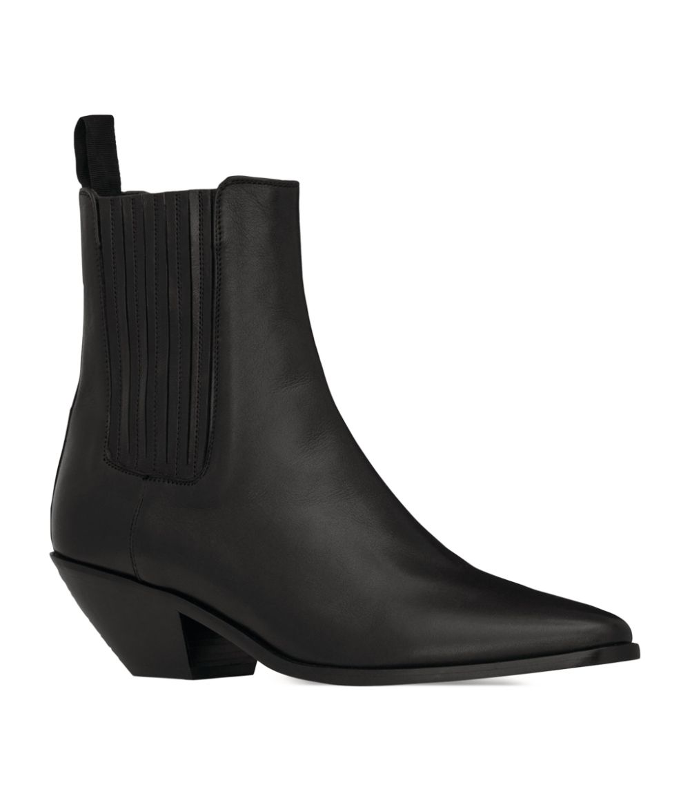 Saint Laurent Saint Laurent Leather West Chelsea Boots 40