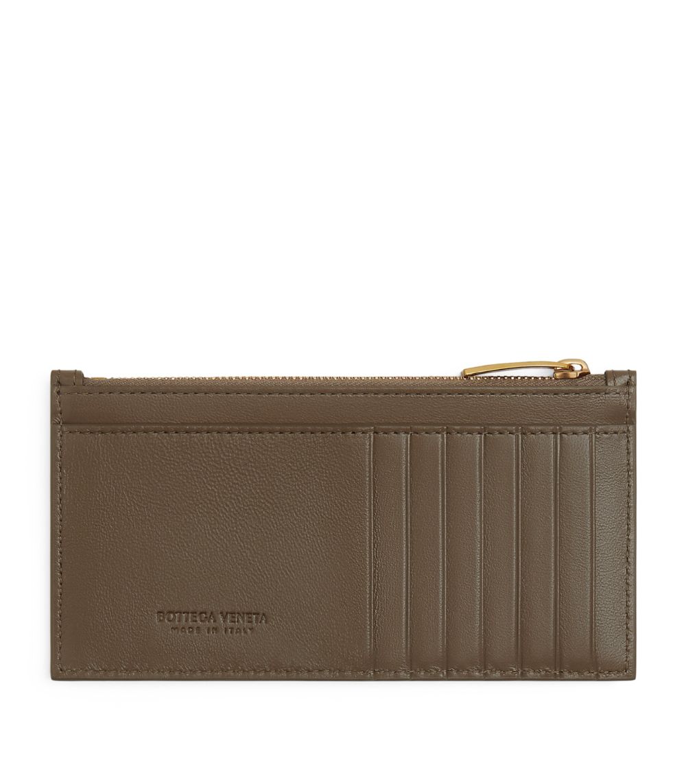 Bottega Veneta Bottega Veneta Leather Cassette Zipped Card Holder