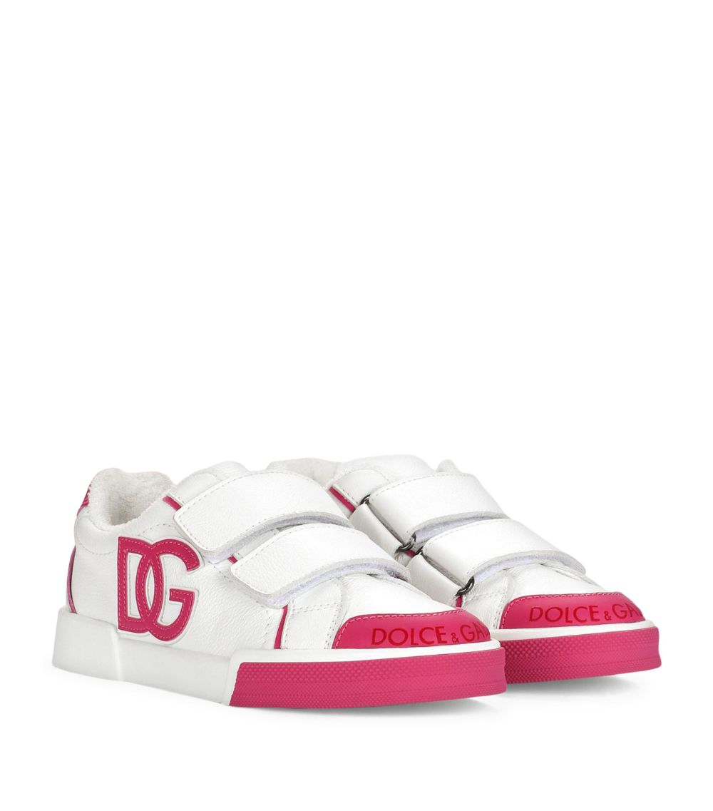 Dolce & Gabbana Dolce & Gabbana Kids Leather Portofino Sneakers