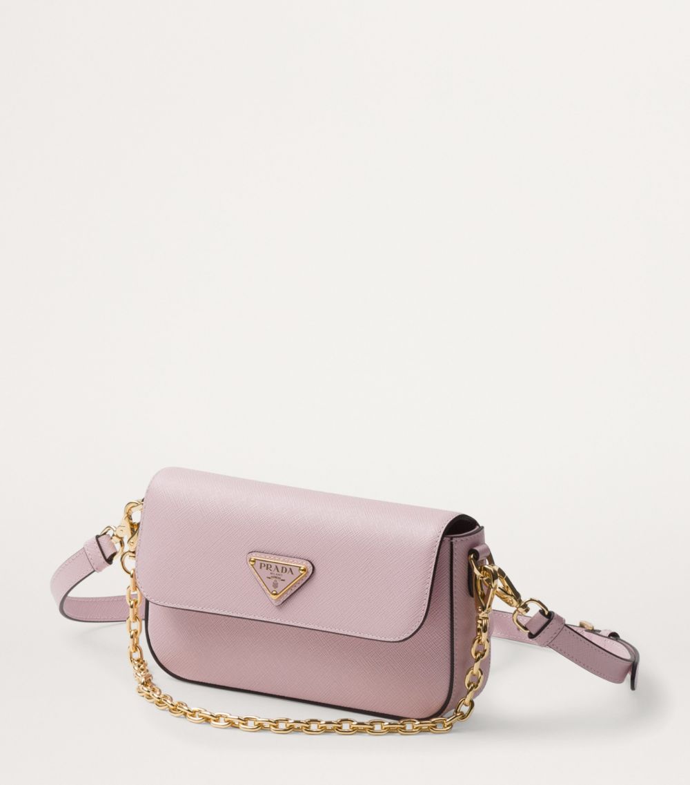 Prada Prada Mini Saffiano Leather Shoulder Bag