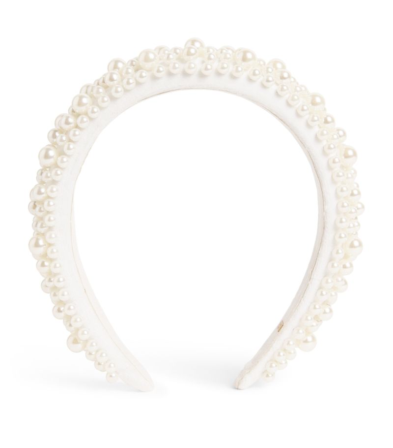 Bari Lynn Bari Lynn Faux Pearl-Embellished Headband