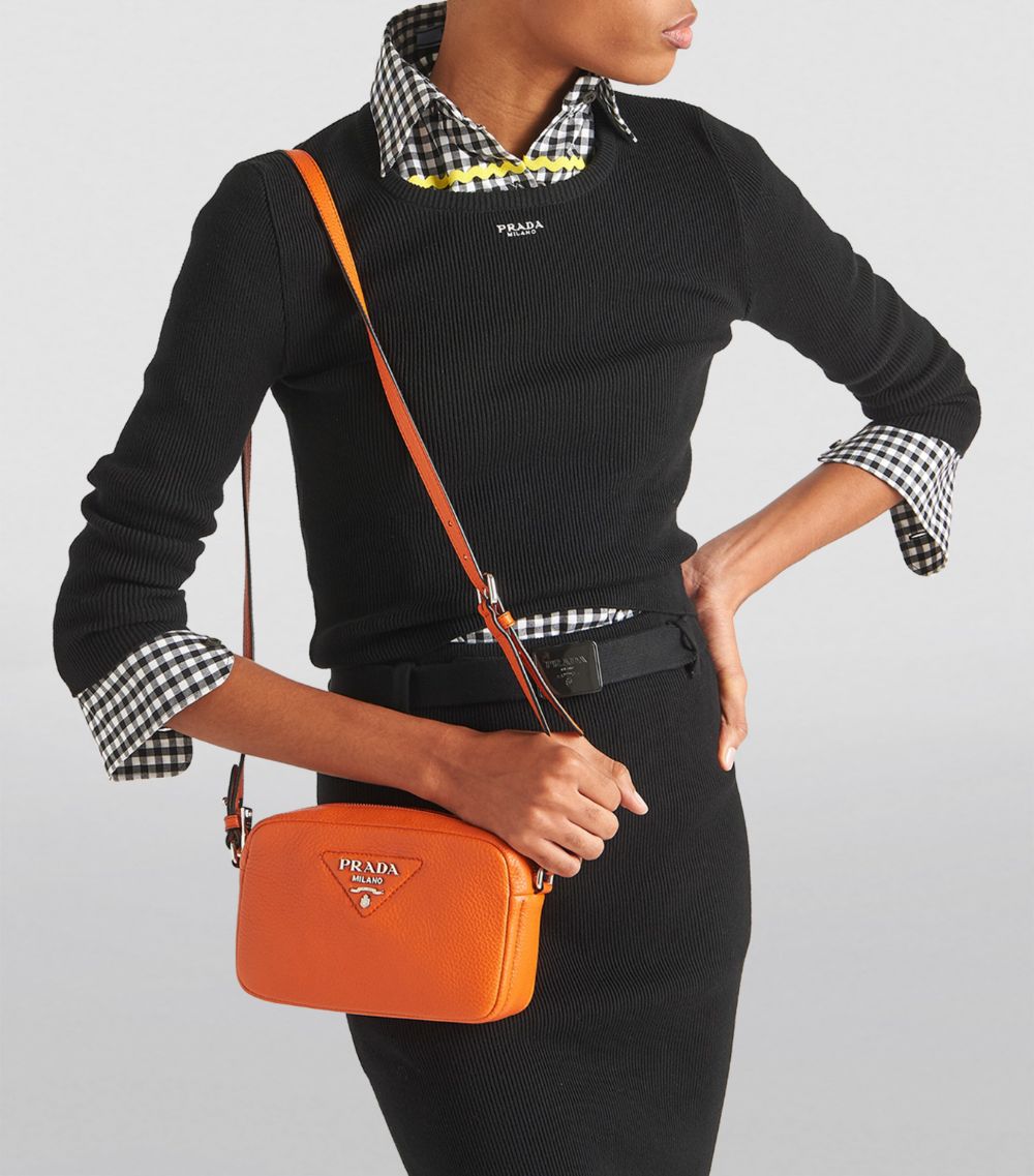 Prada Prada Small Leather Cross-Body Bag