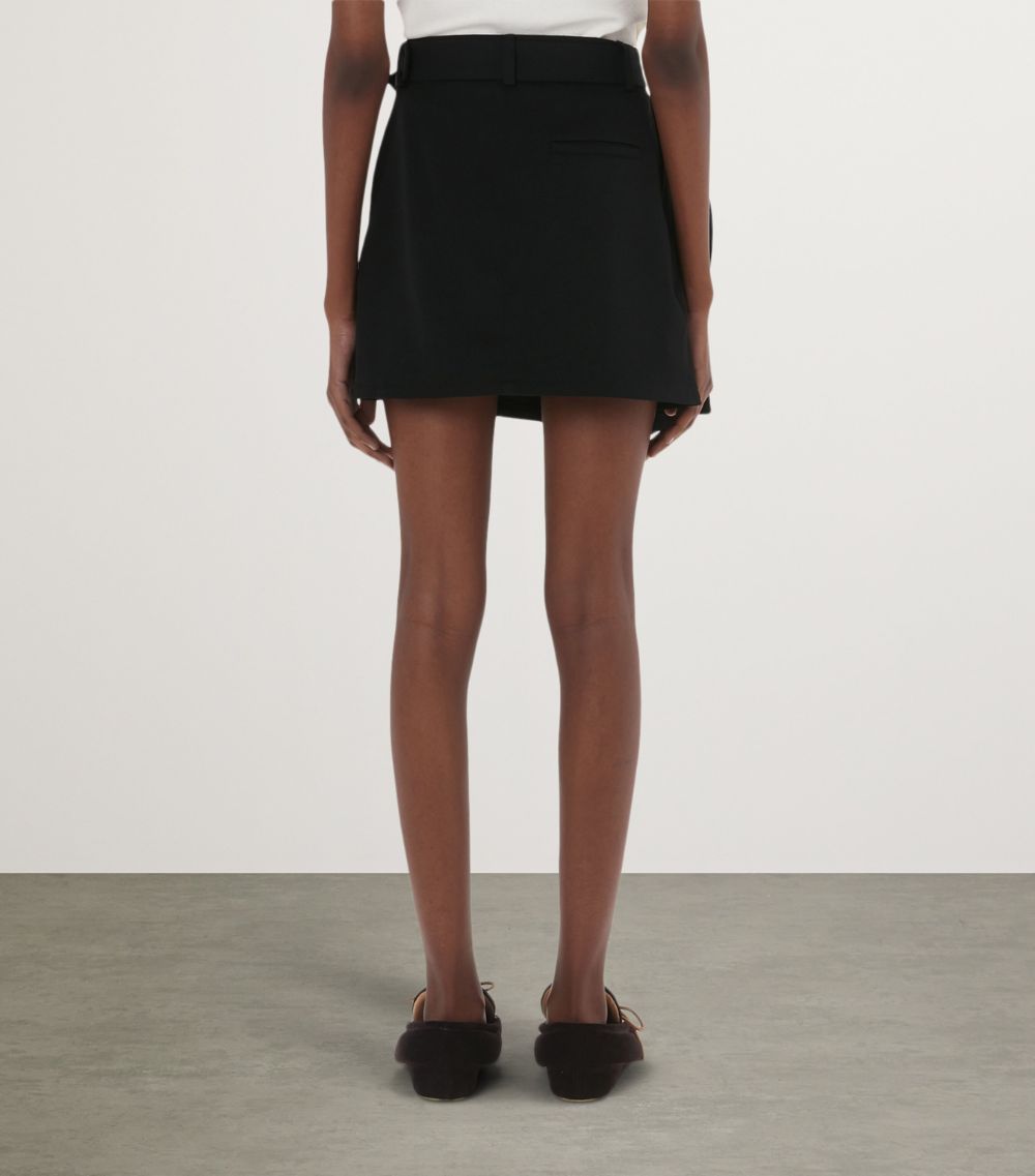 Jw Anderson Jw Anderson Wool Asymmetric Mini Skirt