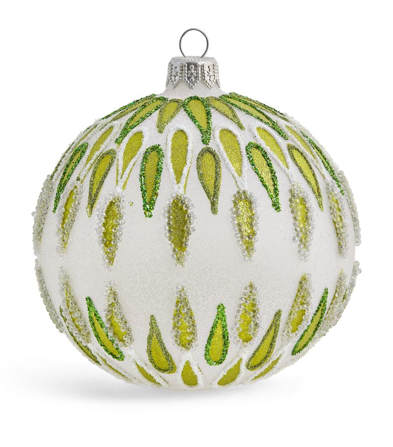 Harrods Harrods Glass Embellished Bauble