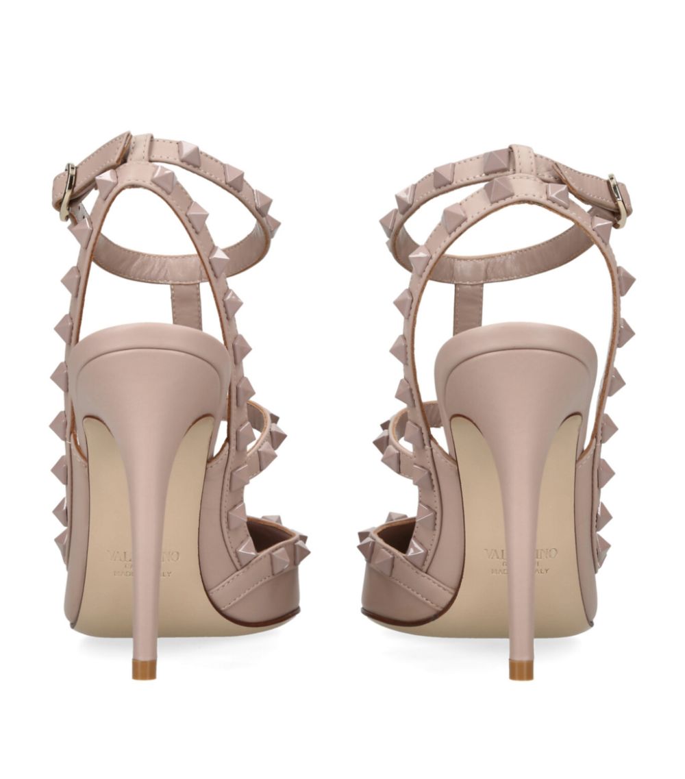 VALENTINO GARAVANI Valentino Garavani Leather Rockstud Heels 100