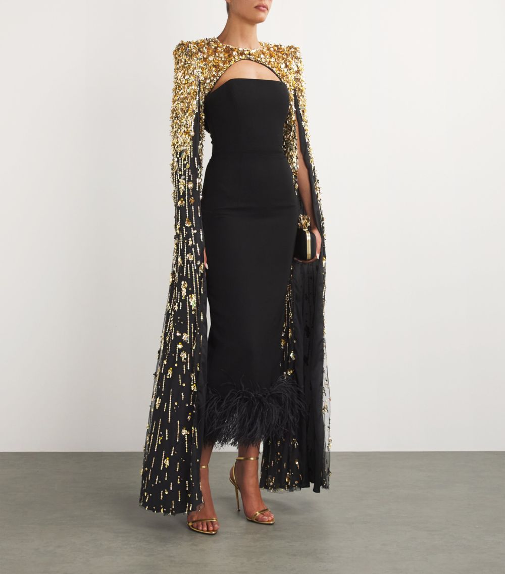 Jenny Packham Jenny Packham Embellished Sharona Cape