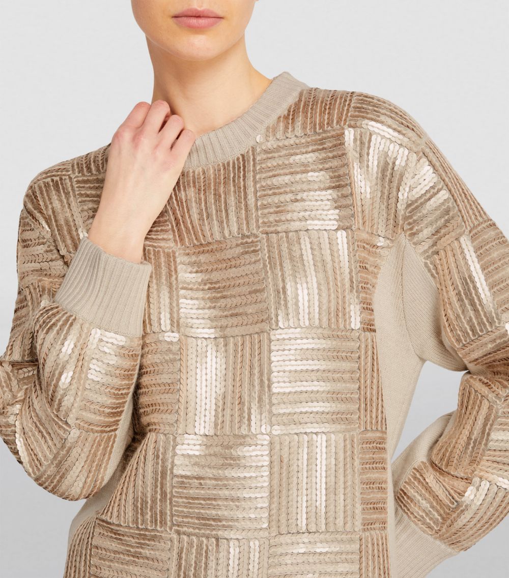 Max Mara Max Mara Virgin Wool Embellished Sweater