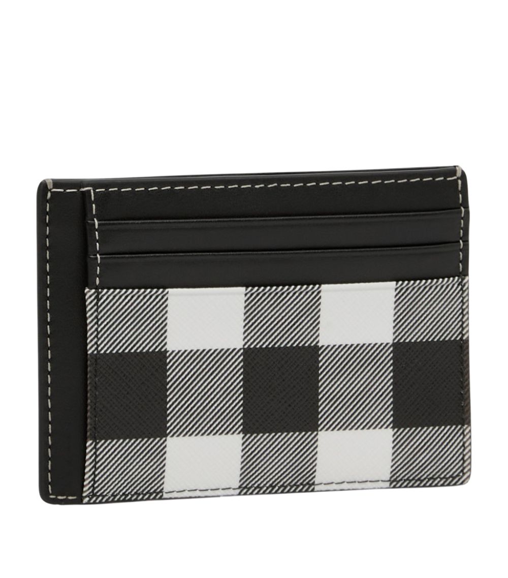 Burberry Burberry Exaggerated Check Card Holder with Money Clip