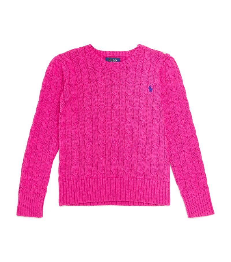 Ralph Lauren Kids Ralph Lauren Kids Cable-Knit Polo Pony Sweater (2-6 Years)