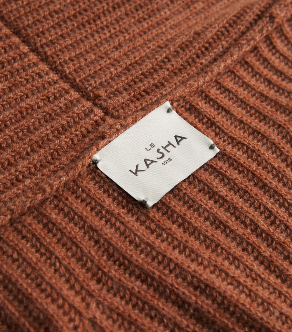 Le Kasha Le Kasha Cashmere Wrap-Around Oxford Cardigan