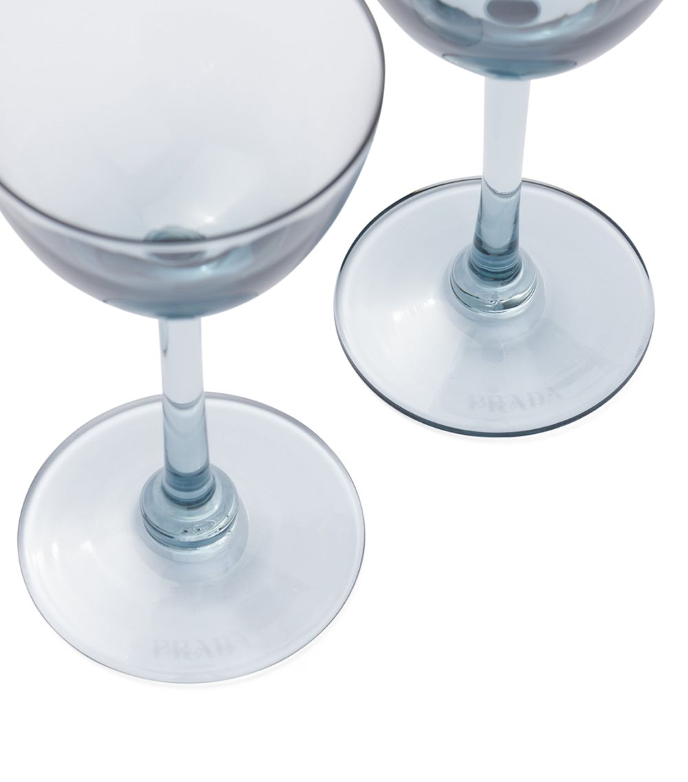 Prada Prada Set Of 2 New York Cocktail Glasses