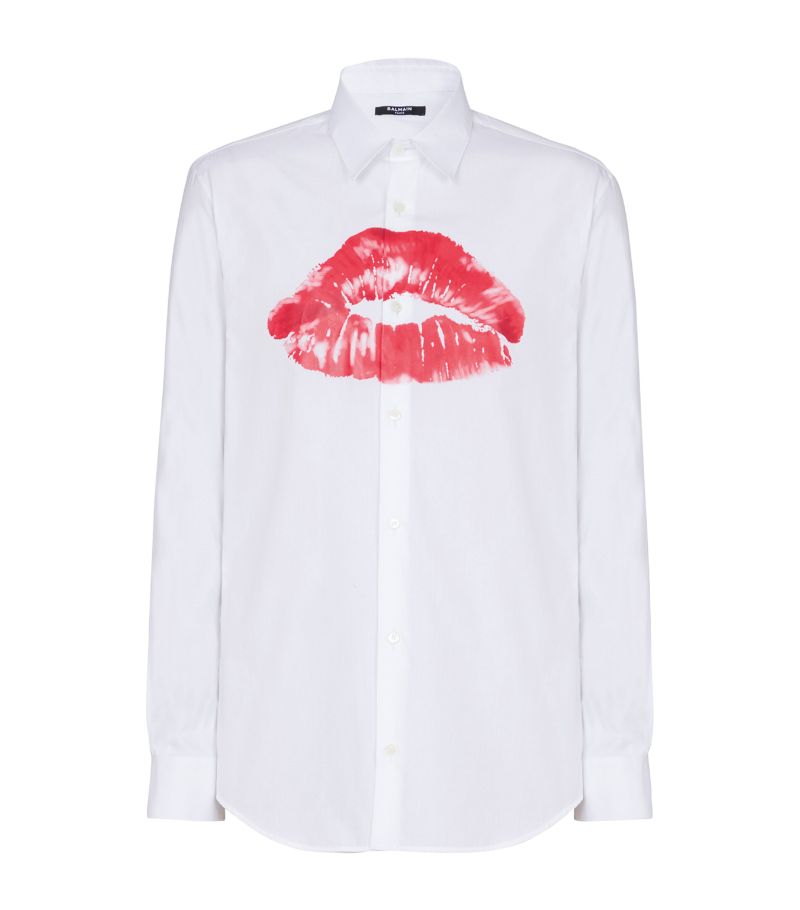 Balmain Balmain Kiss Print Long-Sleeve Shirt