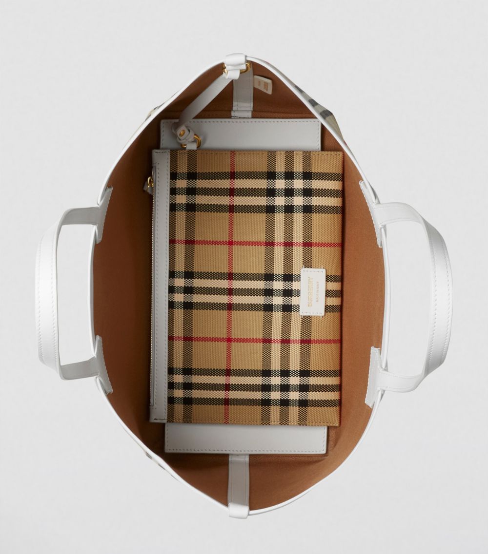 Burberry Burberry Small Cotton Check London Tote Bag