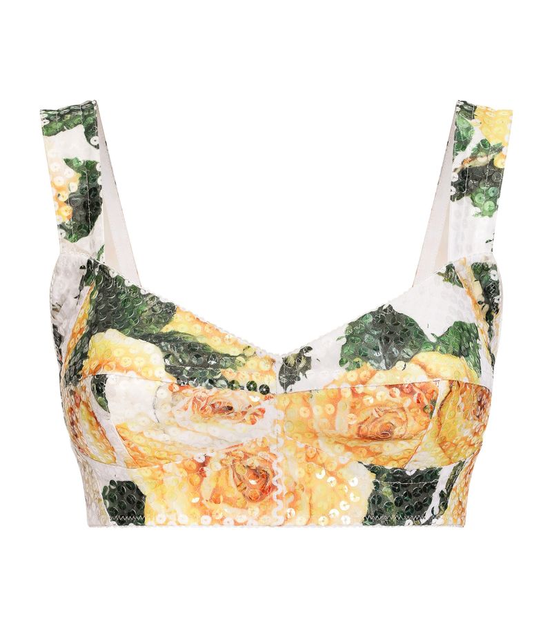 Dolce & Gabbana Dolce & Gabbana Sequinned Crop Top