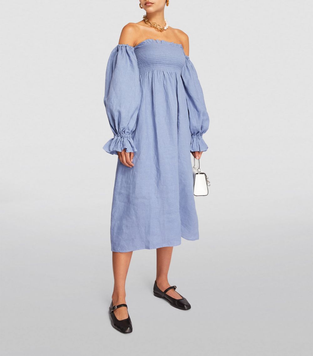 SLEEPER Sleeper Off-The-Shoulder Atlanta Midi Dress