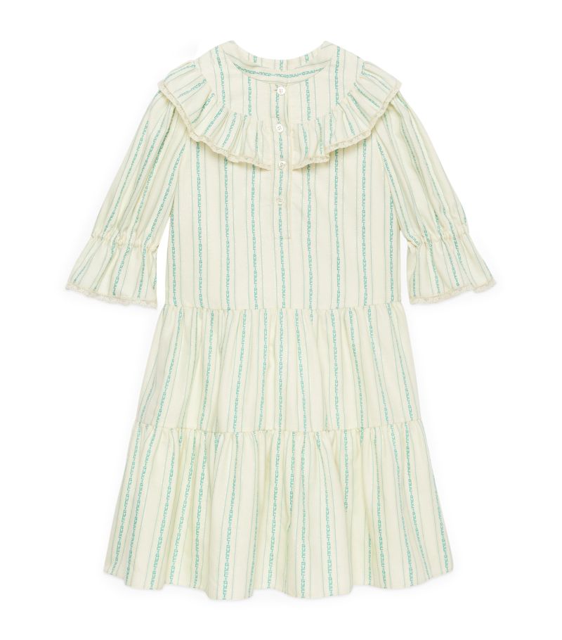 Gucci Gucci Kids Cotton Logo Striped Dress (4-12 Years)