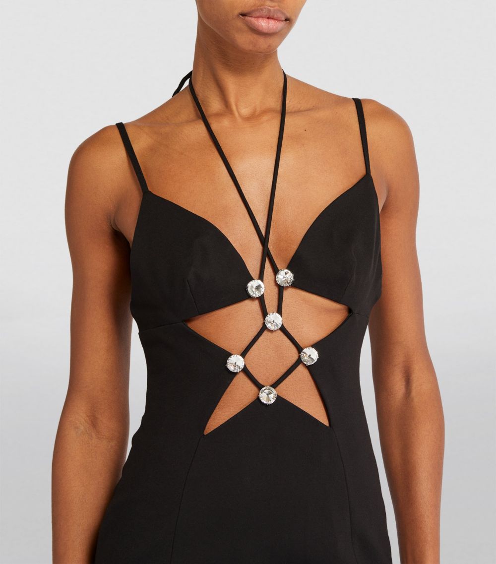  Area Nyc Star Cut-Out Mini Dress