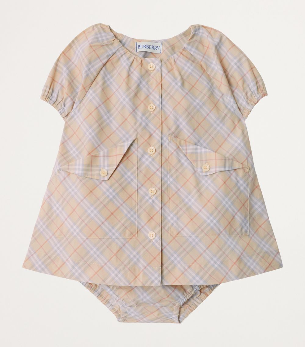 Burberry Burberry Kids Vintage Check Dress And Bloomers Set