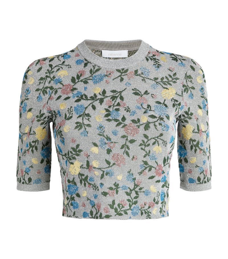 Rabanne Rabanne Cropped Floral Top