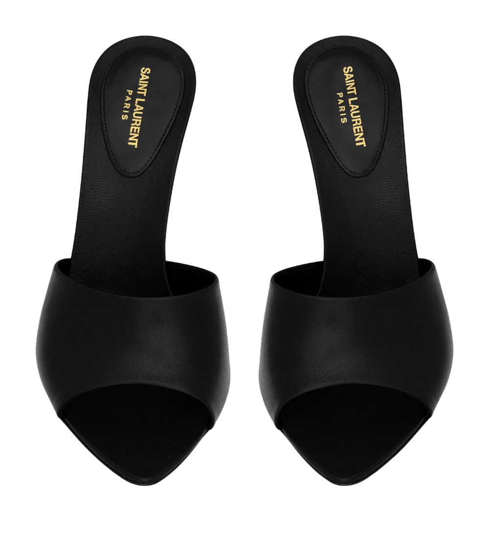 Saint Laurent Saint Laurent Leather Suite Mules 105